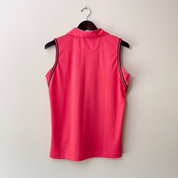 EP Pro Tour Tech Women's Pink Sleeveless Polo Golf Shirt Size Large - Picture 2 of 8